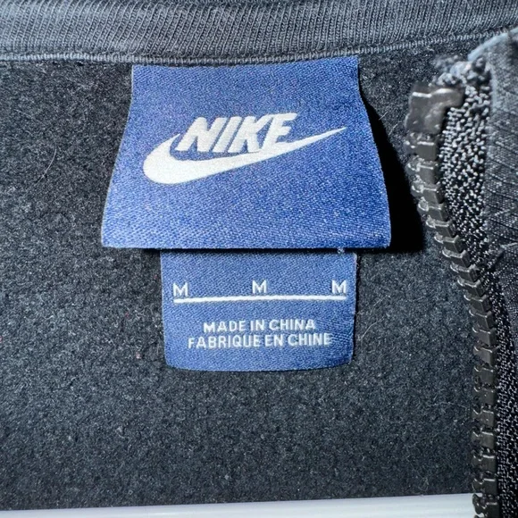 Nike Zip Up Hoodie - Black - Size MED M - Men’s/Unisex - Picture 3 of 7